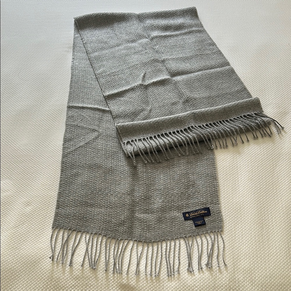 Gray Men's Brooks Brothers Cashmere Scarf
